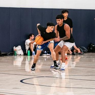 Students Playing Basketball